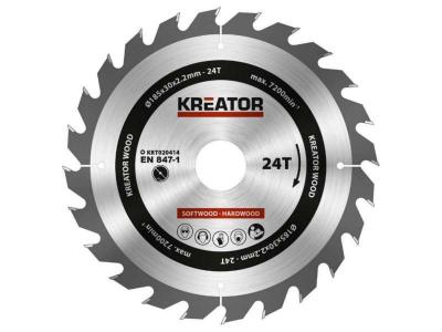 Kreator - Lame De Scie Circulaire &agrave; Carbure 24 Dents 185 Mm