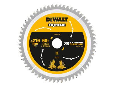 Dewalt - Stat de la lame de scie circulaire. 216 / 30mm 60WZ / fz