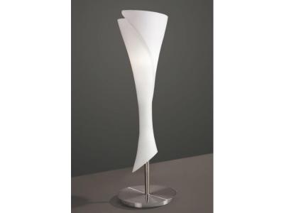 Inspired Mantra - Zack - Lampe De Table 1 Lumi&egrave;re E14, Nickel Satin&eacute;