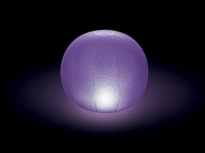 Boule gonflable &eacute;tanche &agrave; led multicolore Intex &Oslash;23 x h22cm
