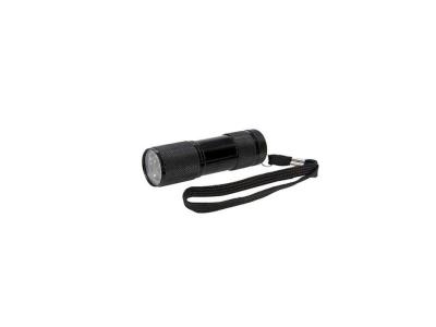 Lampe torche 9 led &agrave; lumi&egrave;re noire uv 257229