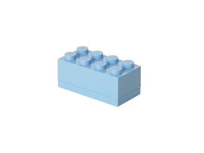 LEGO mini pierre de rangement 8 plots 4,6 x 9,2 cm PP bleu clair