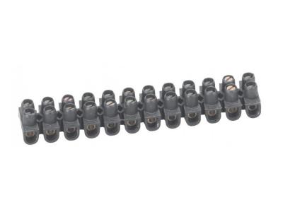 Borne de raccordement Nylbloc - 2,5mm &sup2; - 24A - 12 bornes - noir