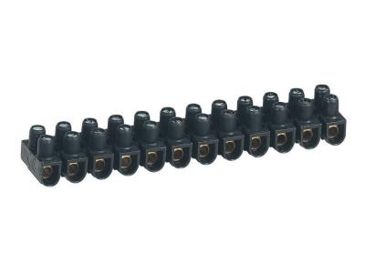 Borne de raccordement Nylbloc 12 plots de 6mm2 - 41A - noir