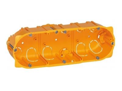 LEGRAND Bo&icirc;te pour cloison s&egrave;che - 3 postes - P 40 mm - &Oslash;67 mm