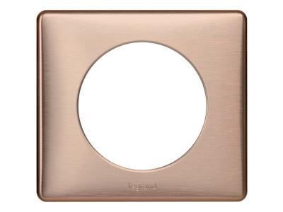 Plaque de finition simple Legrand C&eacute;liane M&eacute;tal Copper