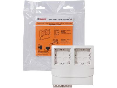 Legrand - Cadre double pour appareillage apparent - pour moulures 16