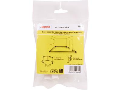 LEG98121 kit tour de pi&egrave;ce - pour moulure 20 x 12,5 mm - Legrand