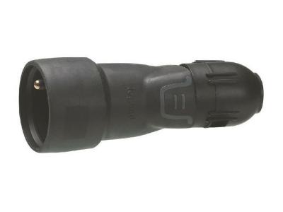 LEGRAND - Fiche F 2P+T caoutchouc automatique &agrave; t&eacute;moin LED 050113