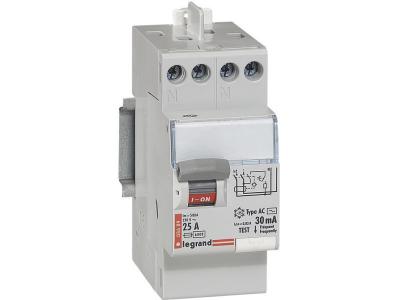 Interrupteur diff&eacute;rentiel bipolaire Legrand - 25A - 30mA - type AC