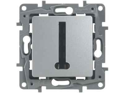 Legrand LEG96682 Prise T&eacute;l&eacute;phone T argent Niloe