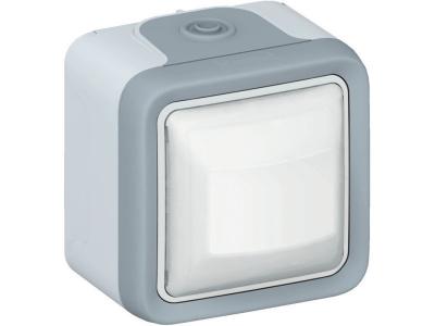 Legrand interrupteur automatique avec enjoliveur plexo gris leg69920