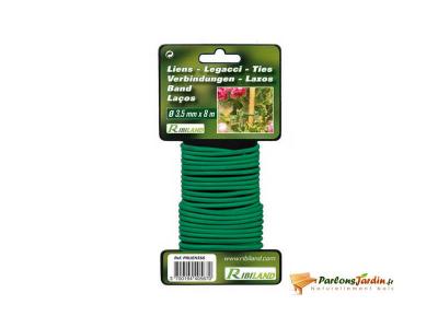 Ribiland 04669 - Lien pour V&eacute;g&eacute;taux 8 m - Diam&egrave;tre 3,5 mm - Vert