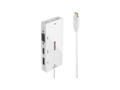 Lindy 43279 station d'accueil USB 3.2 Gen 1 (3.1 Gen 1) Type-C Blanc