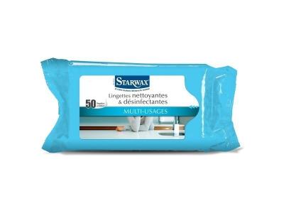 50 lingettes nettoyantes d&eacute;sinfectantes