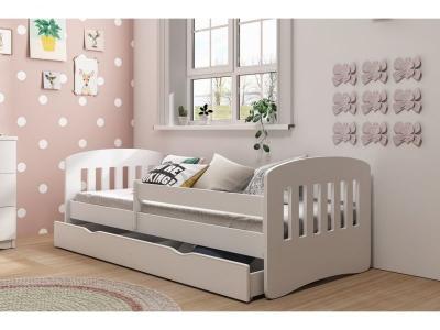 Kocot Kids - Lit classic 1 rose tiroir et matelas inclus 180/80