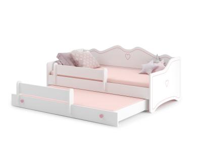 KOBI Lit Enfant Emma+ gigogne 160cm avec Matelas