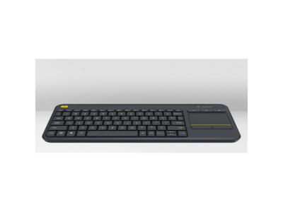 Logitech K400 Plus Clavier, Clavier Tch&egrave;que - Noir