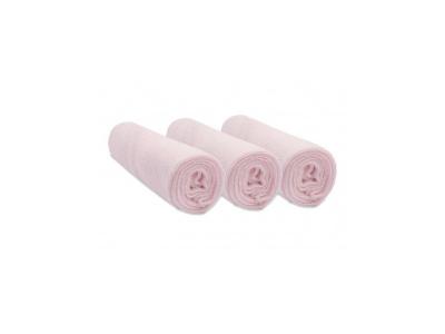 Lot de 3 housses pour matelas &agrave; langer Couleur - Rose