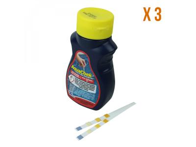 Bandelettes d'analyse Aquachek pour piscine ou spa - Brome - Rouge