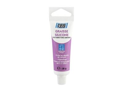 Graisse silicone - lubrifiant robinetterie - tube de 20 grs - geb
