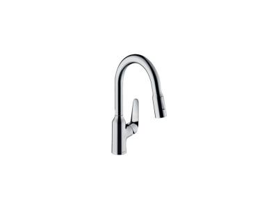 Mitigeur de cuisine 220, 1 jet aspect acier inox Hansgrohe 