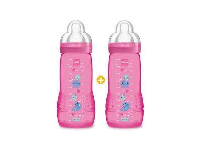 Biberon 330 ml 2&egrave;me &acirc;ge fille lot de 2