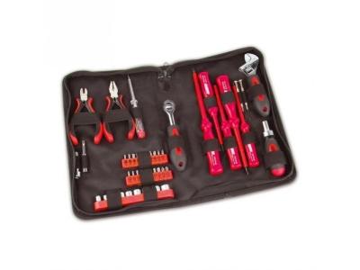 Jeu d'outils M29044 pour &eacute;lectricien en sacoche 45 pi&egrave;ces W82853
