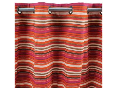 MonbeauRideau Rideau Maroc Coton Tiss&eacute; 150x250 Rouge