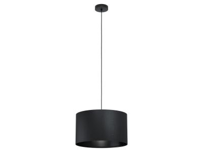 Maserlo Plafonnier Suspension Cylindrique Noir