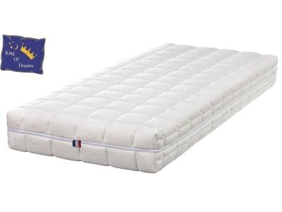 Matelas pour Literie &eacute;lectrique 200x200 Latex Naturel - DEHOUSSABLE + Oreiller &agrave; 89 &euro; King of Dreams
