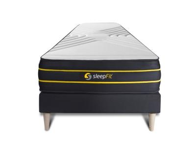 Ensemble 90x190 matelas ULTRA + sommier kit noir