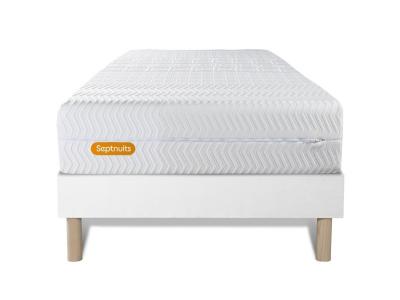 Matelas + sommier 90x190 m&eacute;moire de forme Ensemble Memo bio 90x190 cm