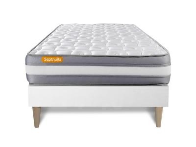 Matelas + sommier kit blanc 90x190 Memo Plus M&eacute;moire de forme