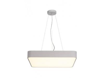 MEDO 60 LED, plafonnier carr&eacute;, gris argent, LED 39W 3000K, variable 1-10V