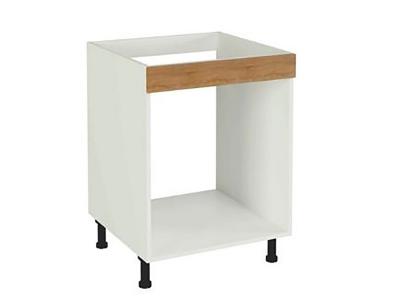 Meuble bas de cuisine pour four coloris ch&ecirc;ne cortez - hauteur 85 x longueur 60 x profondeur 58 cm
