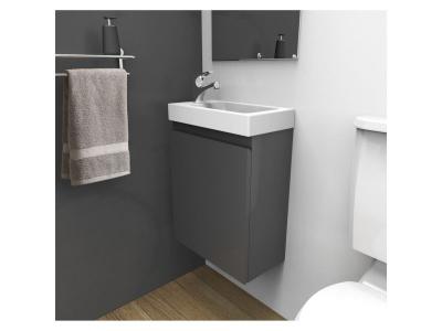 Meuble Lave-mains Gris L41 X H53 Lisa