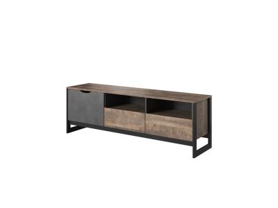 Meuble tv Industriel Ardan De 160 Cm - Bois - Brun