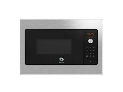 Balay 3CG5142X3 Micro-ondes int&eacute;grable avec Grill 20L 800W Noir/Inox
