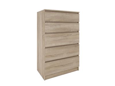MILAN - Commode contemporaine chambre/salon/bureau 40x70x112 - 5 sonoma