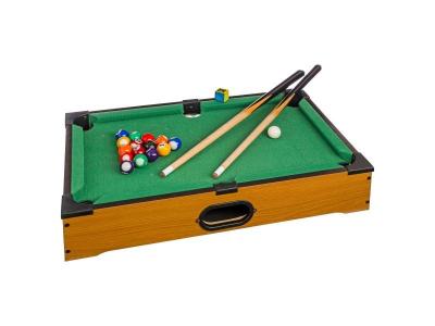 Mini billard de table - 51 x 31 cm - 51 x 31 x 9,5 - Marron