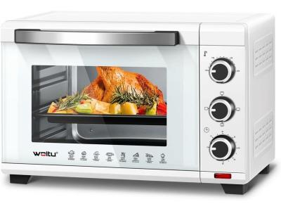 Four &agrave; Pizza WOLTU - 28L - Blanc - 1600W - Minuterie 0-60 min - 3 Modes de Cuisine