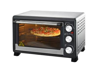 Mini Four avec chaleur tournante 23 L Acier Inoxydable tournebroche et support Mini Four &agrave; pizza