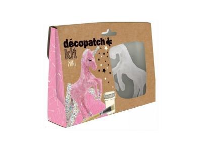 Boite cr&eacute;ative D&eacute;copatch Avenue Mandarine Mini Kit Licorne