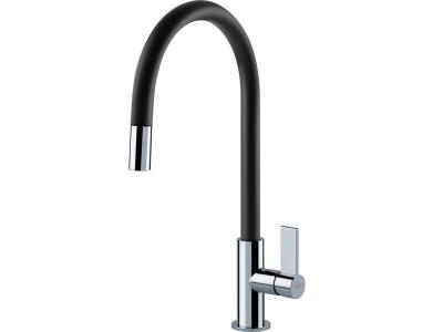FRANKE 115.0373.950 Robinet de Cuisine, Chrome/Noir
