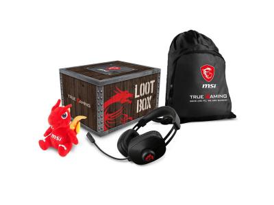 MSI Loot Box Paket Casque Gamer Noir