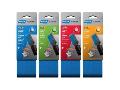 Bande abrasive - blue tech - lot de 2 - grain 50 - 75x533 mm