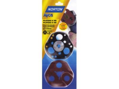 Norton Lot de 3 Disques fibre Avos corindon Diam&egrave;tre 115 Grain 80