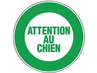 Novap - disque plastique ""attention au chien"" BD-28282