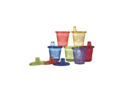 Lot de 6 gobelets avec bec dur 9mois + - nuby